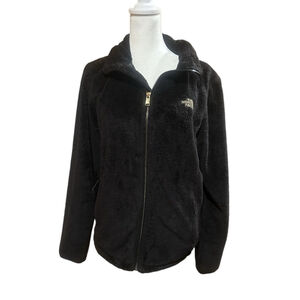 North Face Women’s Full Zipper Black‎ Furry Fuzzy Fleece Jacket, M